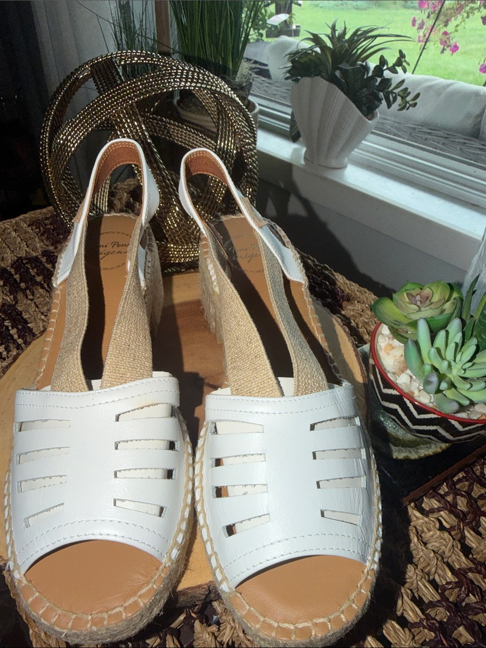Toni Pons DIMA White Espadrille Sandals EU 37